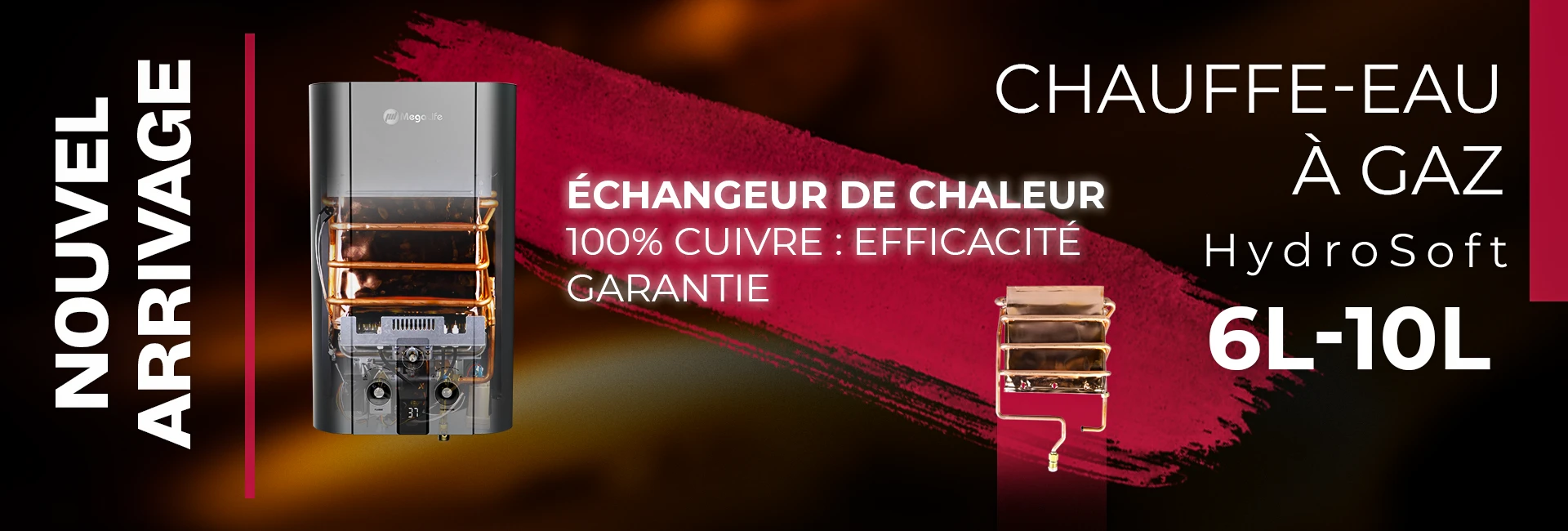 Chauffe eau a gaz Slider Navigateur